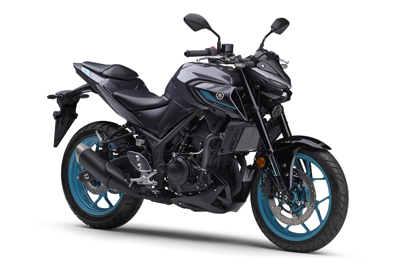 ヤマハ『MT-03 ABS』『MT-25 ABS』2024年モデルを発表。新色ダークグレーを採用