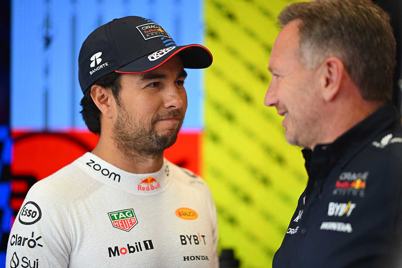 セルジオ・ペレス＆クリスチャン・ホーナー代表（レッドブル）