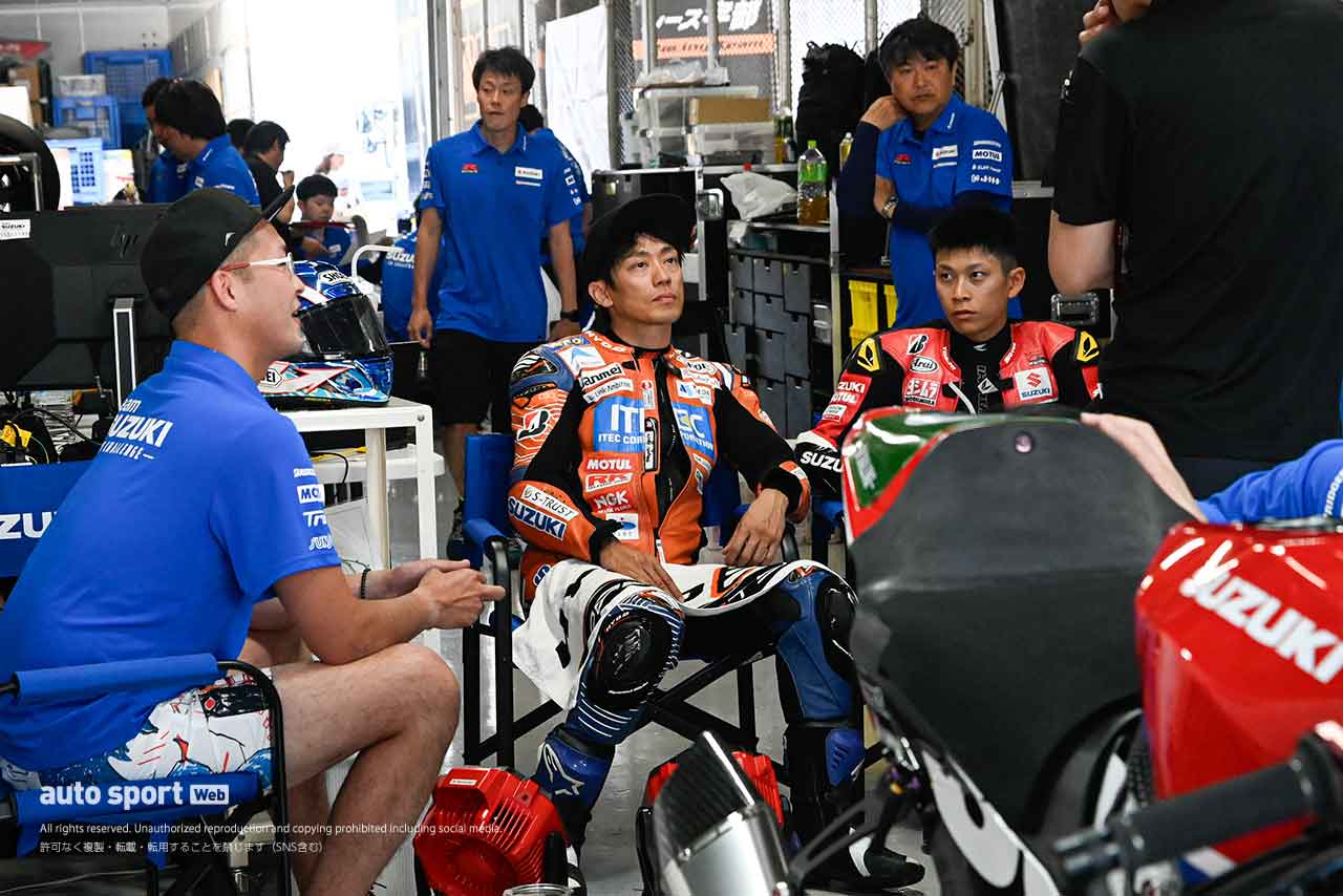 2年ぶりのスズキワークス活動に意欲。サステナブル仕様のGSX-R1000Rは「戦闘力が高い」濱原と生形が太鼓判／鈴鹿8耐テスト