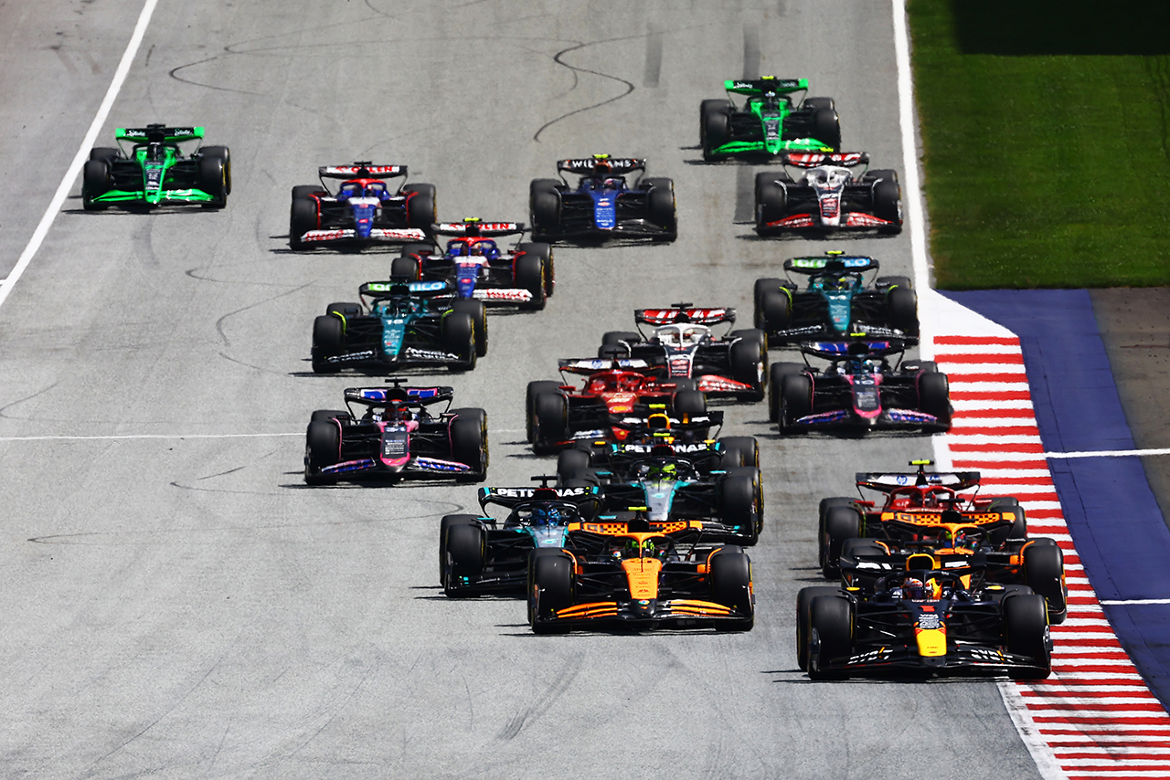 2024年F1第11戦オーストリアGP　スプリントのスタート