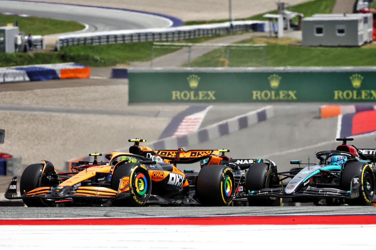 接触リタイアにノリス「あれ以上どうしようもできない」。ピアストリは2位表彰台にもがっかり／F1オーストリアGP決勝