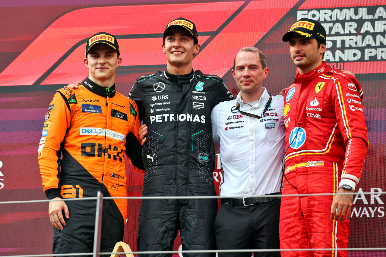 接触リタイアにノリス「あれ以上どうしようもできない」。ピアストリは2位表彰台にもがっかり／F1オーストリアGP決勝