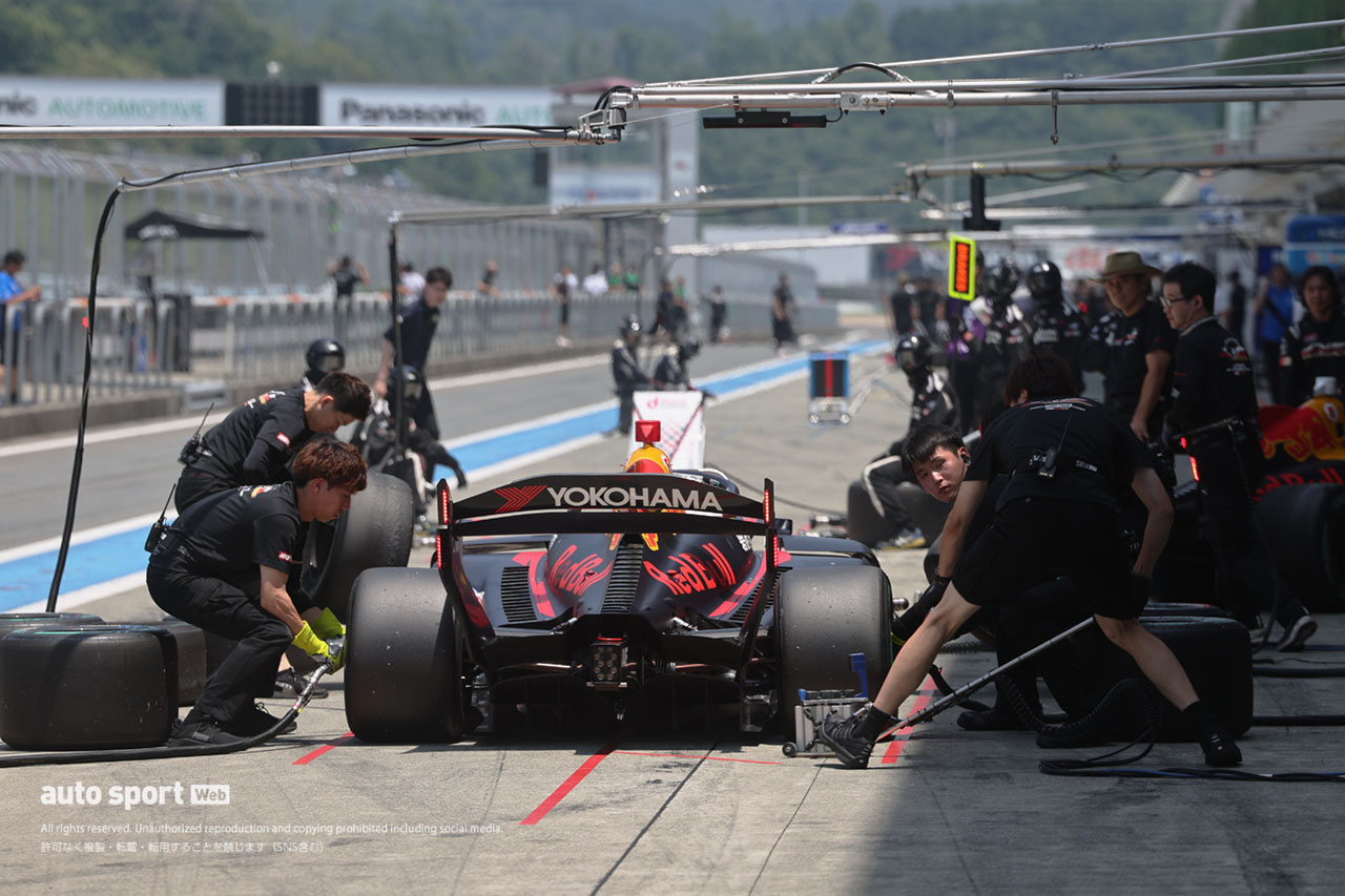 岩佐歩夢、ロングラン中心の最終日は充実の100周超え。マシンに自信も「トップとは言い切れない」／SF富士テスト