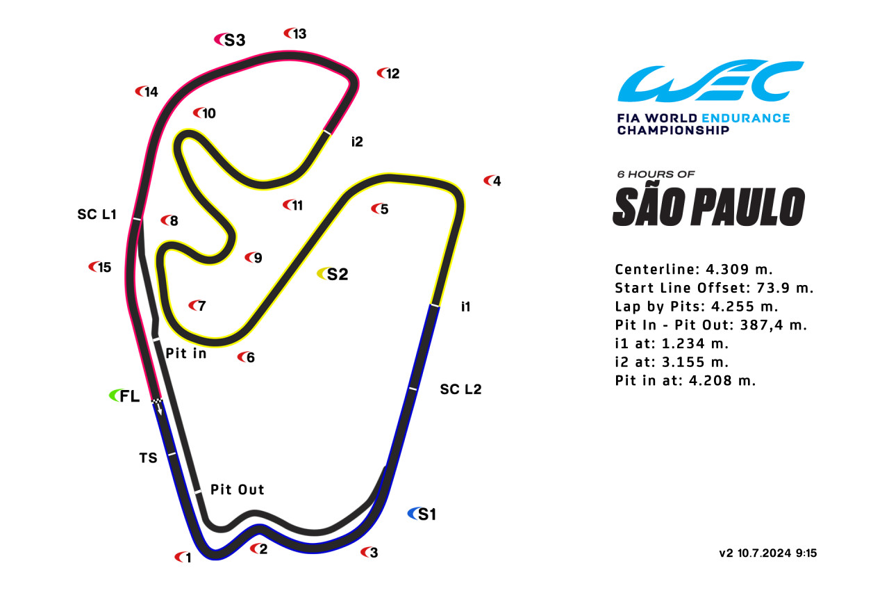 2024年WEC第5戦サンパウロ　TV放送＆タイムスケジュール／最新エントリーリスト