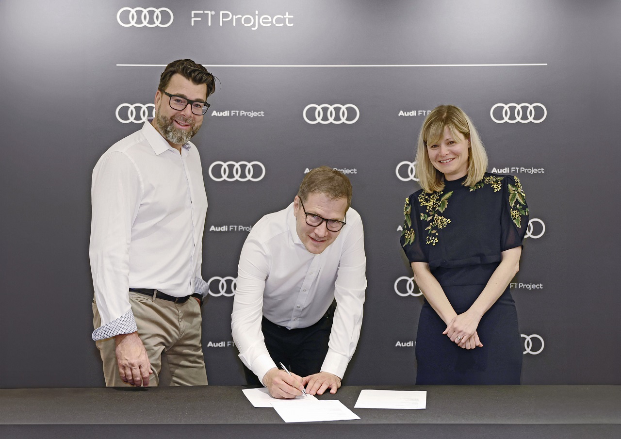 アウディF1がbpとの契約を発表