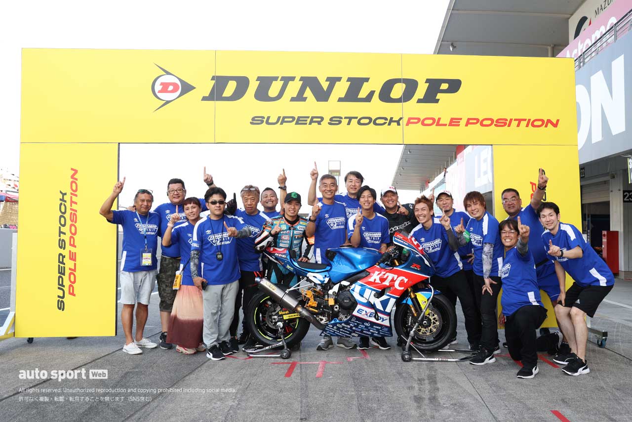 2024鈴鹿8耐 SSTポールポジションのTERAMOTO@J-TRIP Racing（寺本幸司／村瀬健琉／石塚健 組）