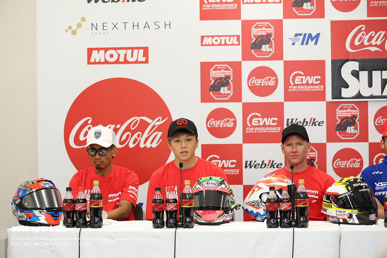ドゥカティ水野、トップと僅差の2番手に「ポールを狙っていたからすごく悔しい」／鈴鹿8耐 予選トップ3会見