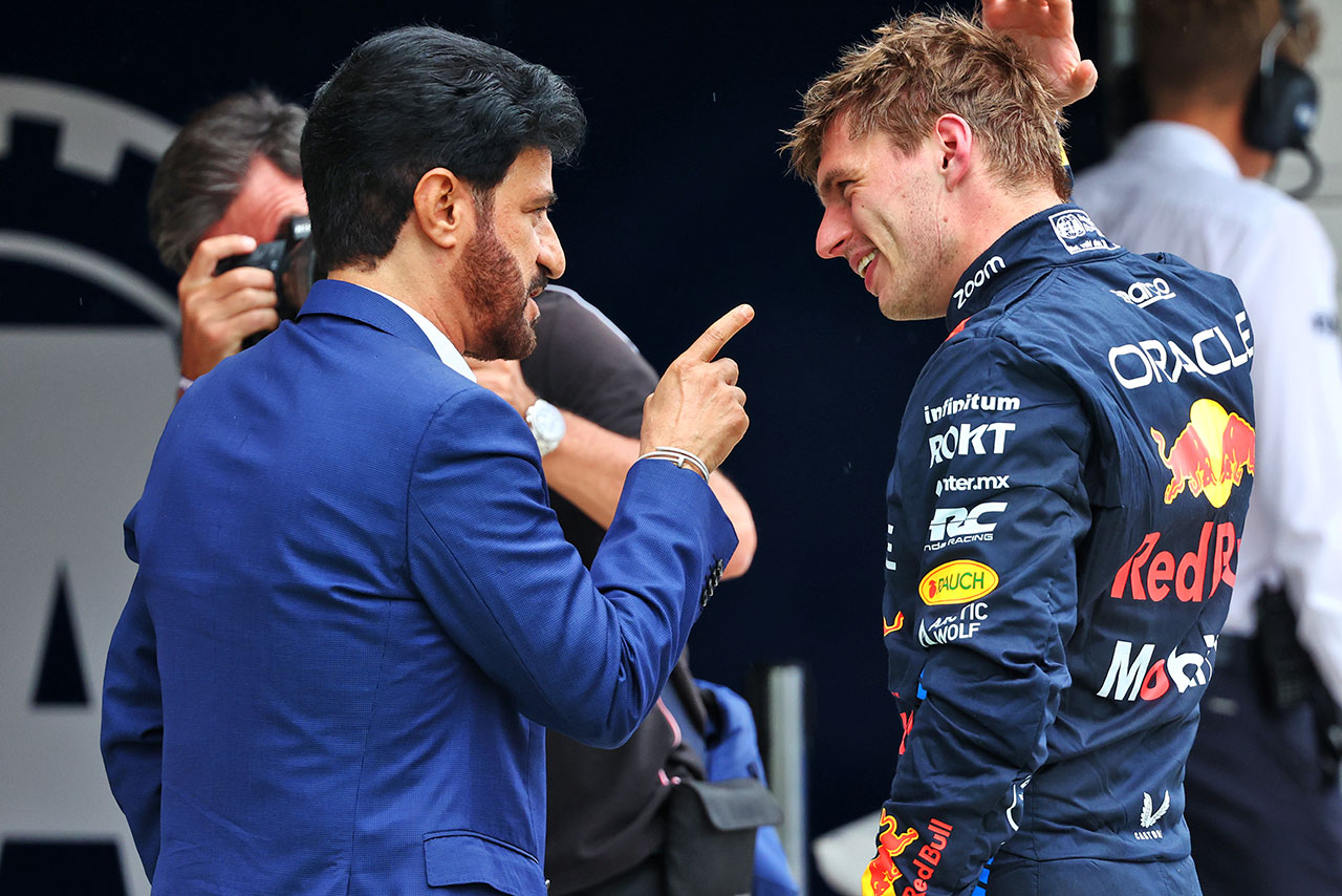 マックス・フェルスタッペン（レッドブル）とモハメド・ビン・スライエムFIA会長
