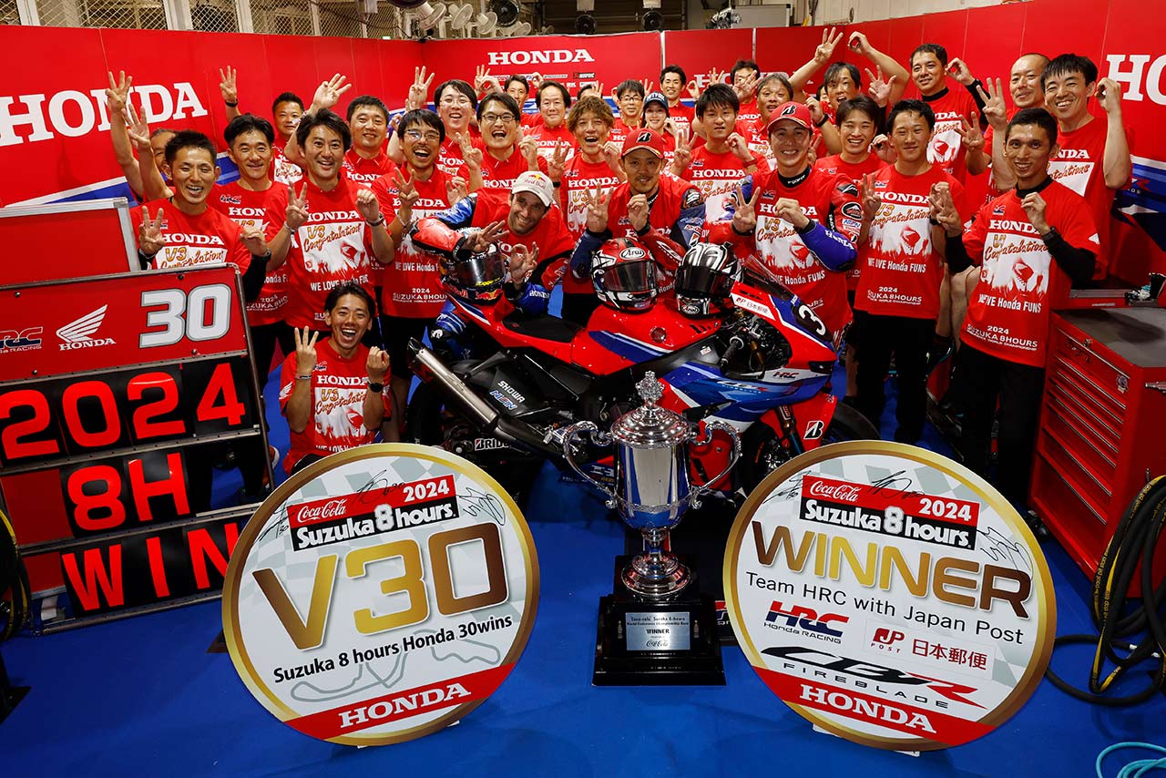 HRC渡辺社長、3連覇を達成したTeam HRCに「重圧をはね除けて偉業を成し遂げてくれたことに、心から感謝します」