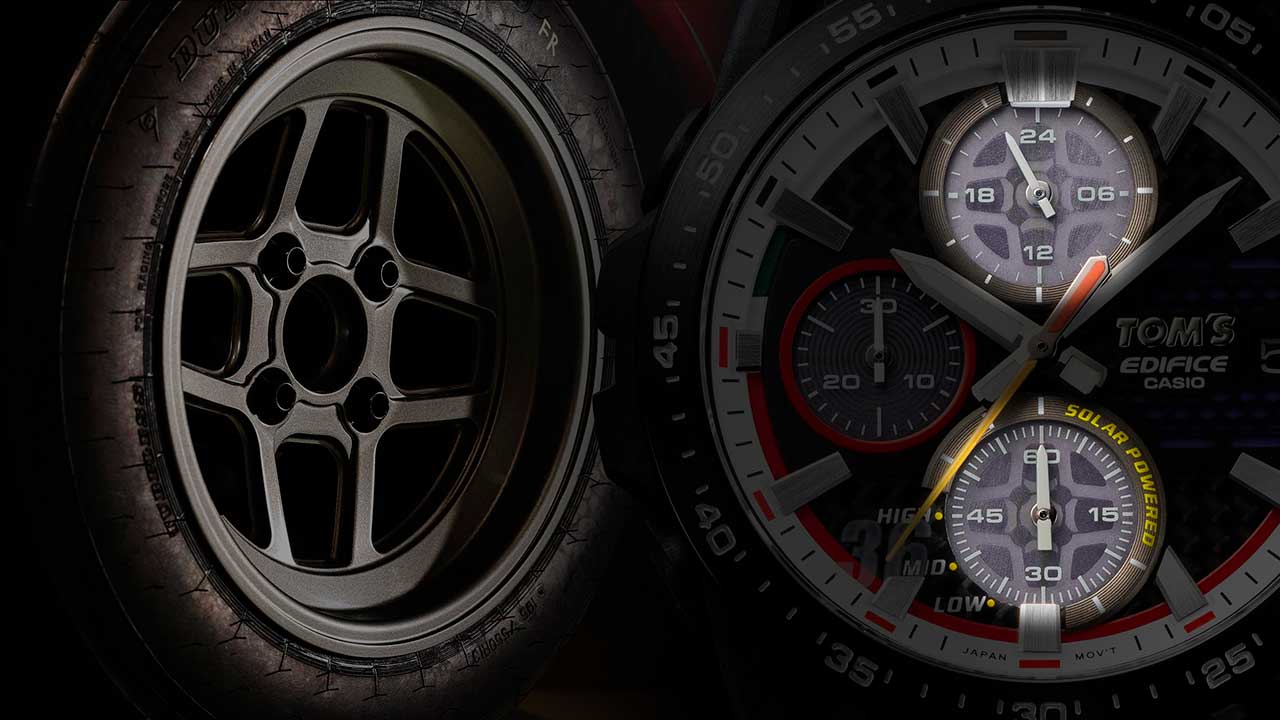 「つけた瞬間に優勝できた」坪井翔。TOM’Sスターレットをモチーフにしたトムスとエディフィスのコラボ時計が登場