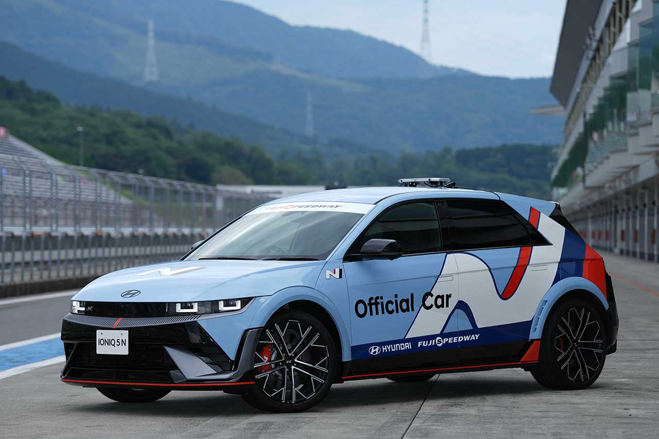 富士スピードウェイ初のEVオフィシャルカーにヒョンデ・アイオニック5Nが採用。8月1日から活用開始