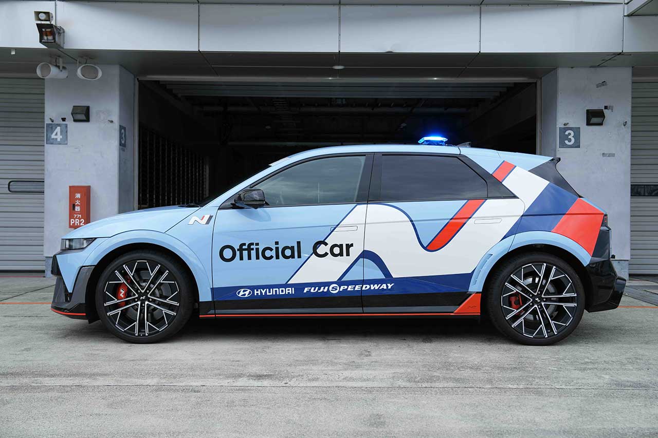 富士スピードウェイ初のEVオフィシャルカーにヒョンデ・アイオニック5Nが採用。8月1日から活用開始