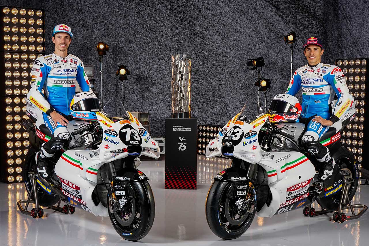 【フォトギャラリー】懐かしカラーのマシンが登場。デザインコンセプトも紹介／MotoGP第10戦イギリスGP