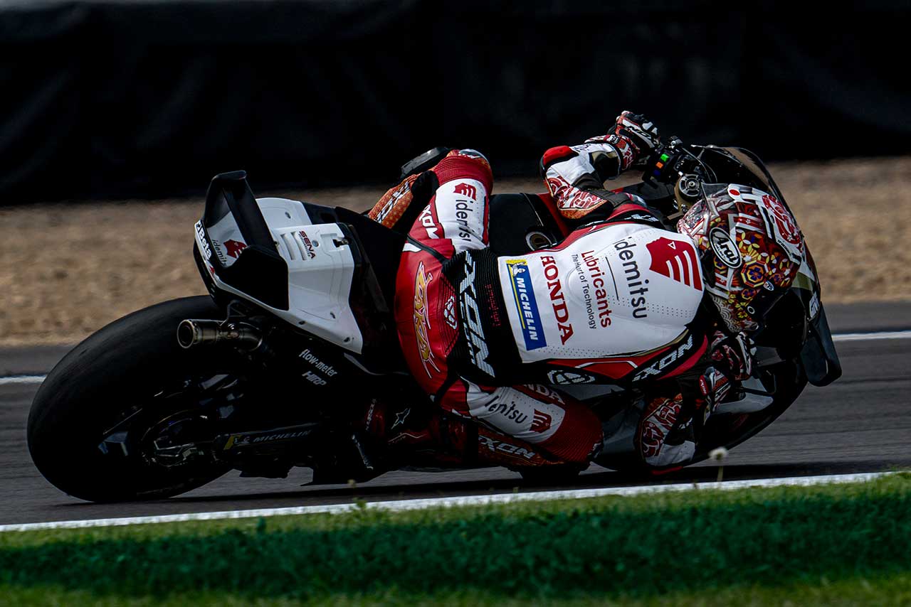 中上貴晶、午後は転倒でタイム更新ならず「バランスをまとめることができなかった」／第10戦イギリスGP