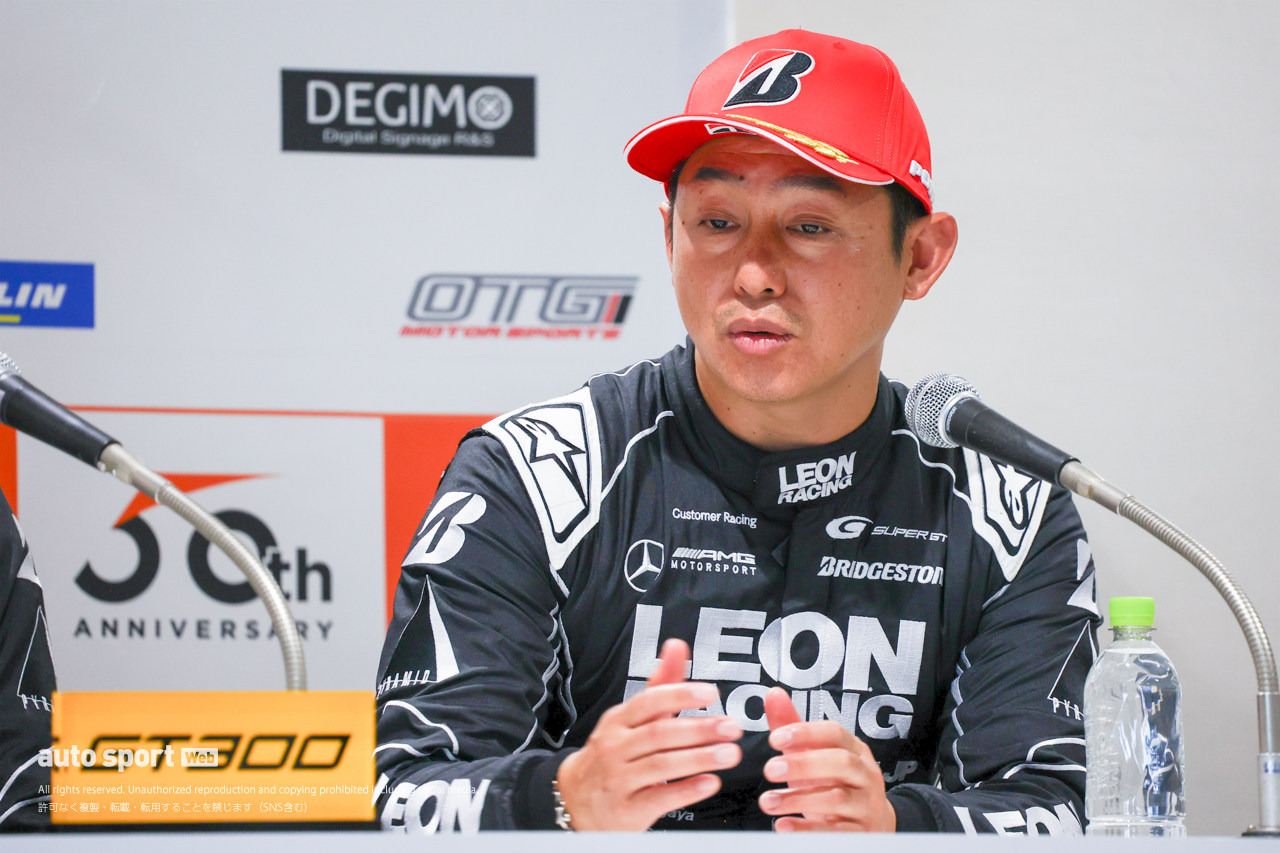 篠原拓郎「蒲生選手のおかげによる結果」蒲生尚弥「明日は運も味方してくれるレースにしたい」【GT300予選会見】