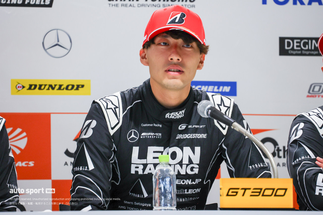 篠原拓郎「蒲生選手のおかげによる結果」蒲生尚弥「明日は運も味方してくれるレースにしたい」【GT300予選会見】