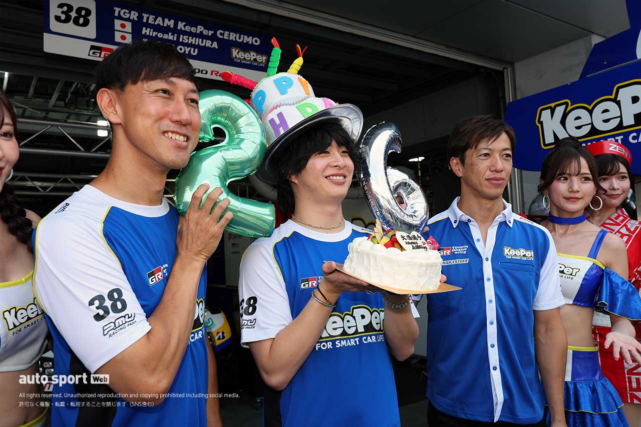 3年ぶり表彰台のKeePer石浦宏明「次は真ん中」。速さと巧さが光った大湯都史樹の大仕事／第4戦富士