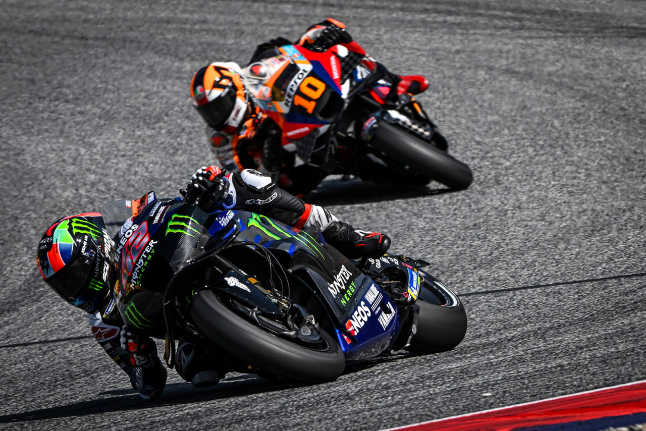 ヤマハの強みブレーキングは混走時に課題あり「前にいる場合はかなり複雑」／第11戦オーストリアGP スプリント