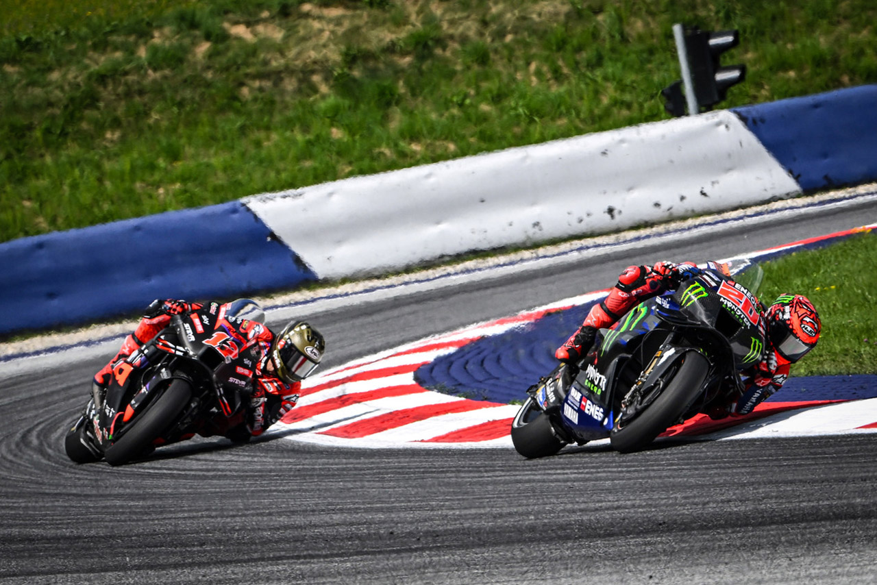 ヤマハの強みブレーキングは混走時に課題あり「前にいる場合はかなり複雑」／第11戦オーストリアGP スプリント