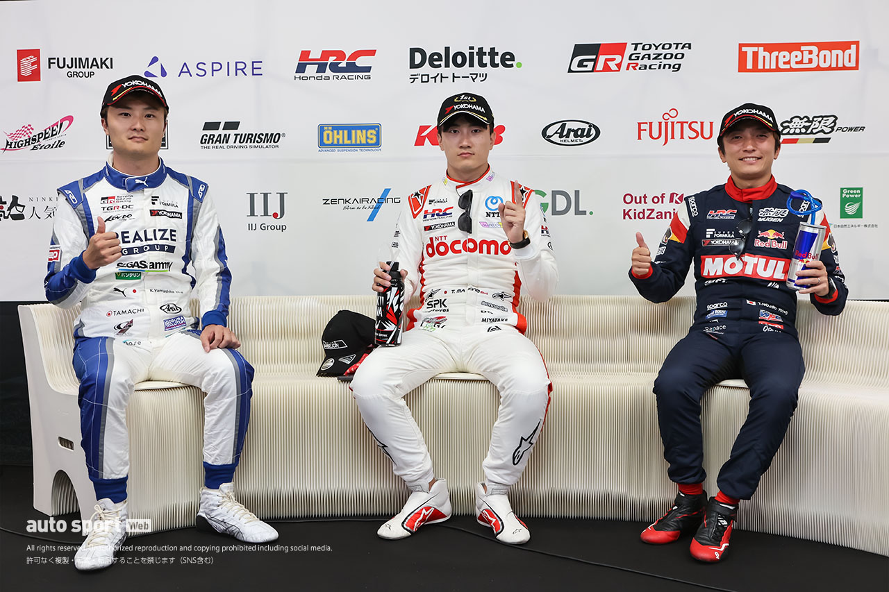 2024スーパーフォーミュラ第5戦もてぎ 決勝トップ3会見