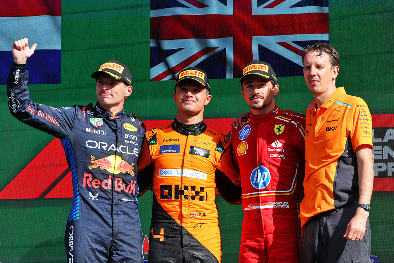 2024年F1第15戦オランダGP表彰式