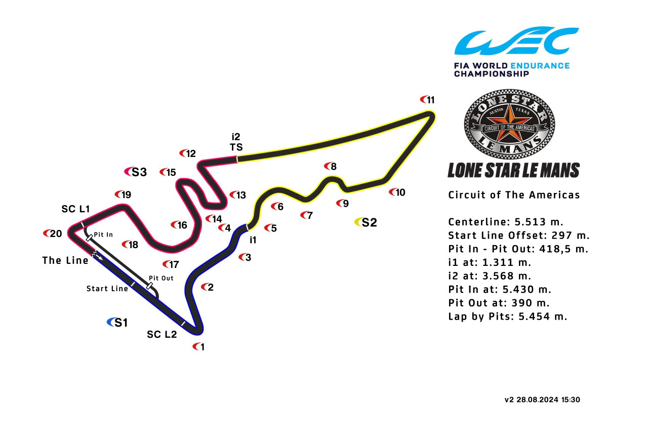 2024年WEC第6戦オースティン　TV放送＆タイムスケジュール／最新エントリーリスト