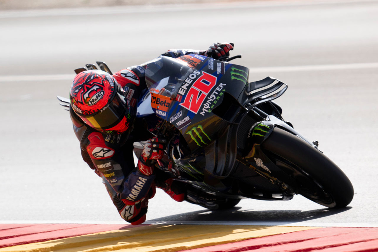 ヤマハ：新しいアスファルトに苦戦「この低グリップは助けにはならない」／第12戦アラゴンGP 初日