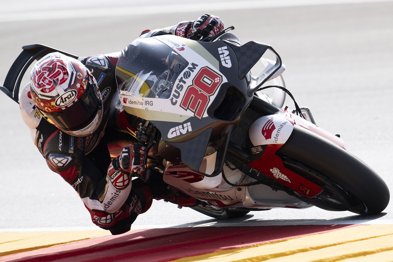 中上貴晶、改修された路面のグリップ不足に苦悩「マシンを傾けるのが難しい」／第12戦アラゴンGP 初日