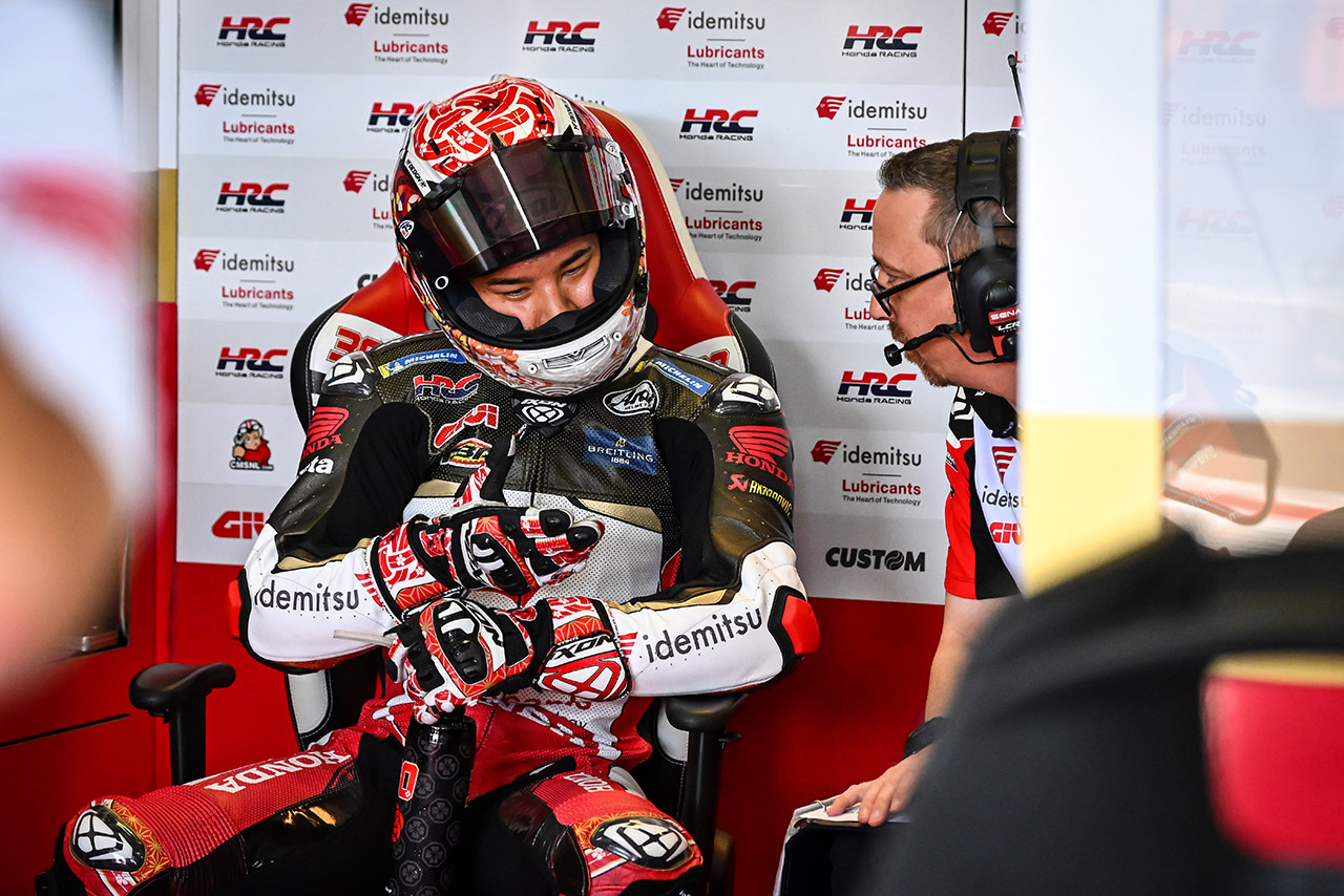 中上貴晶、改修された路面のグリップ不足に苦悩「マシンを傾けるのが難しい」／第12戦アラゴンGP 初日