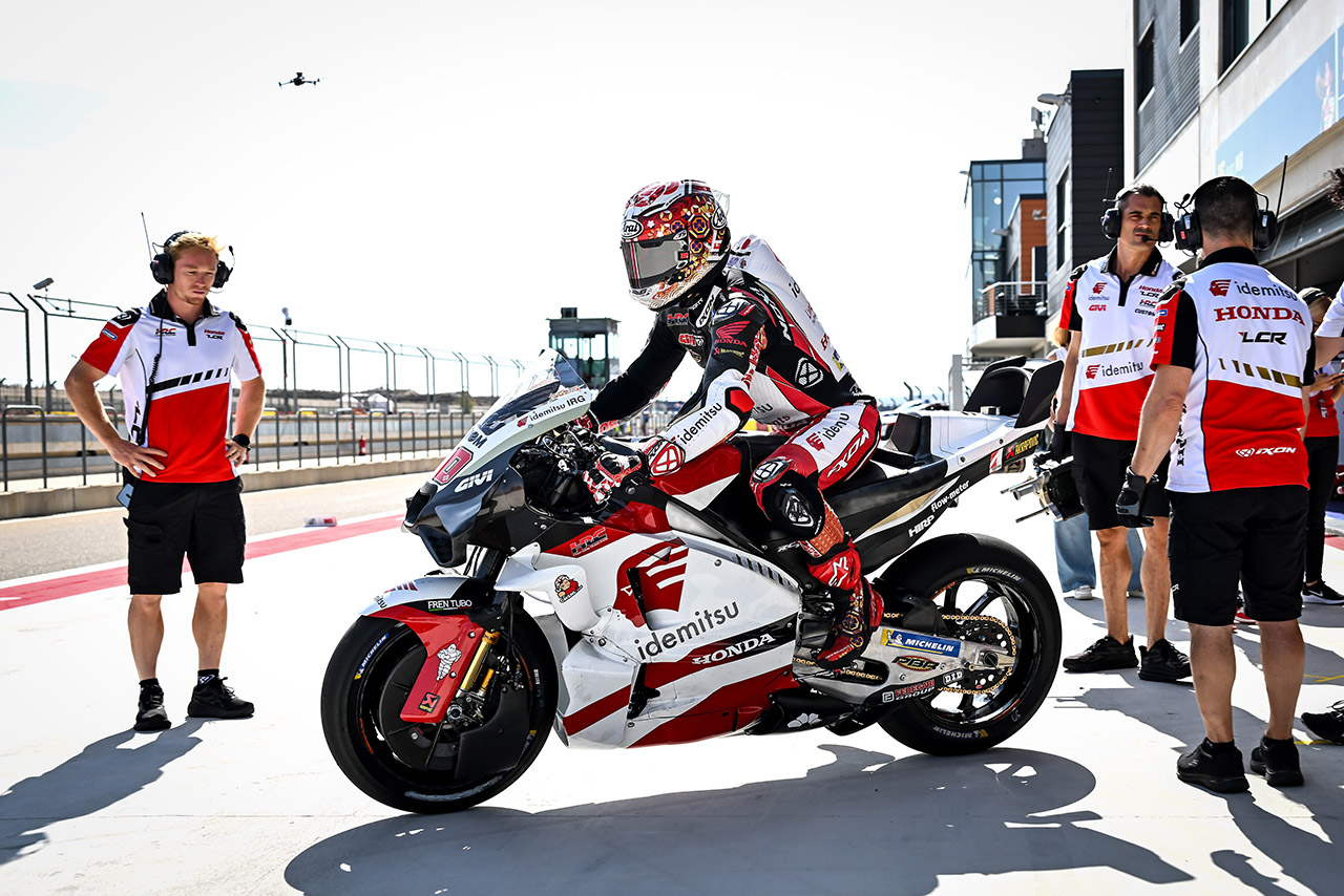 中上貴晶、改修された路面のグリップ不足に苦悩「マシンを傾けるのが難しい」／第12戦アラゴンGP 初日