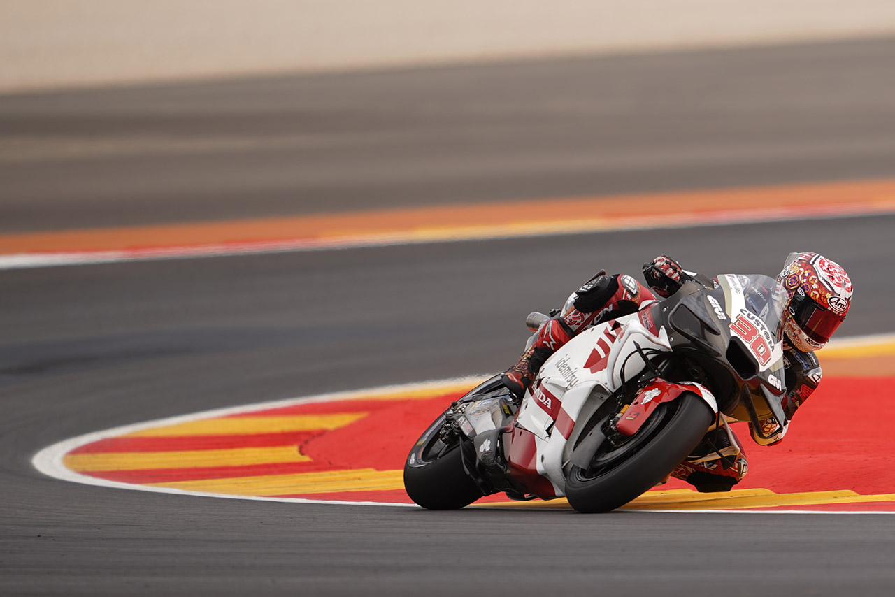 中上貴晶、改修された路面のグリップ不足に苦悩「マシンを傾けるのが難しい」／第12戦アラゴンGP 初日