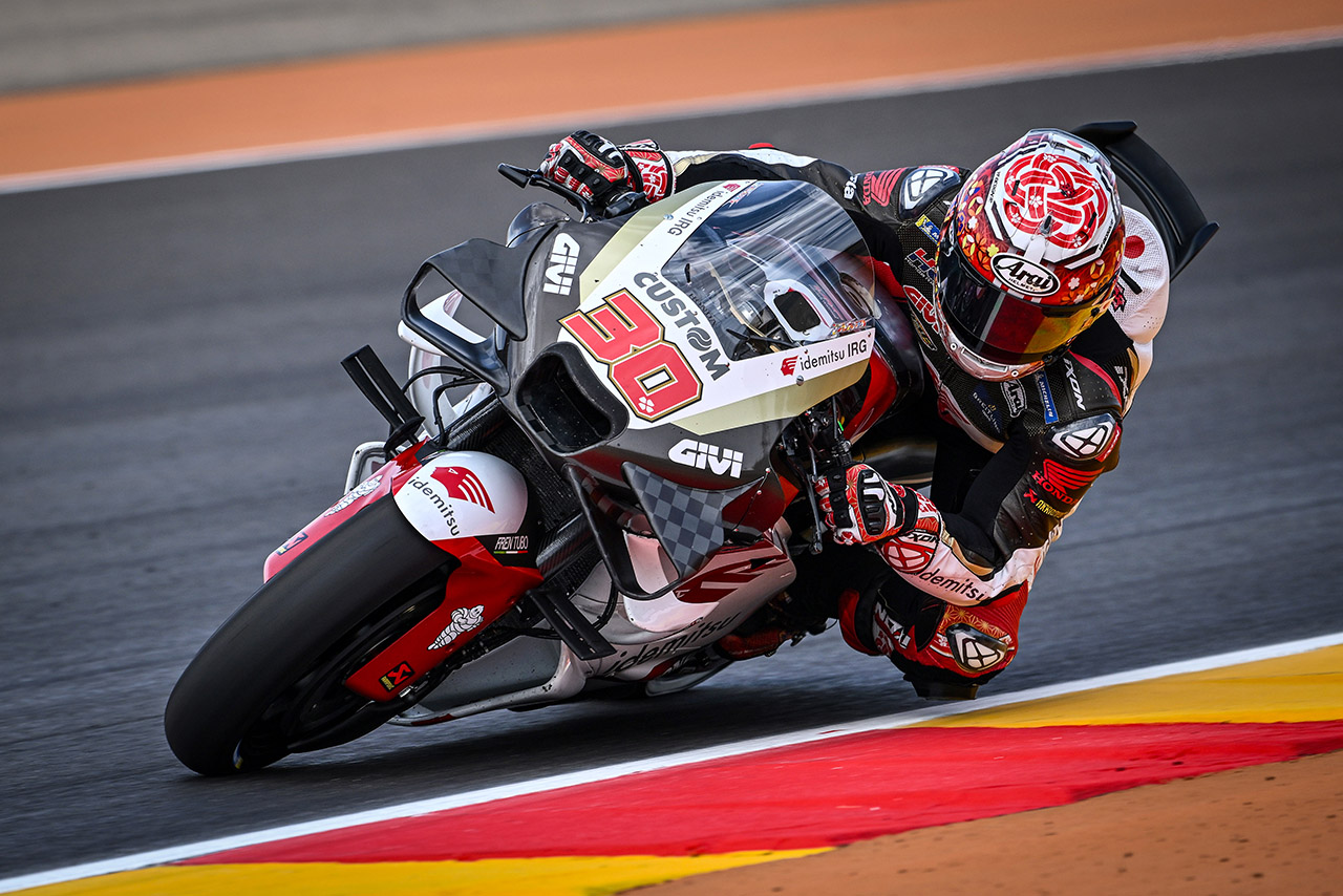 中上貴晶、ホンダ最上位もチャタリング発生「少しラインを外すとすべて失う」／第12戦アラゴンGP スプリント