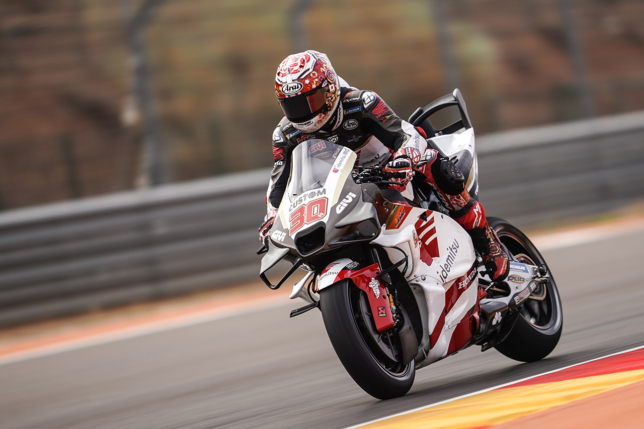 中上貴晶、ホンダ最上位もチャタリング発生「少しラインを外すとすべて失う」／第12戦アラゴンGP スプリント