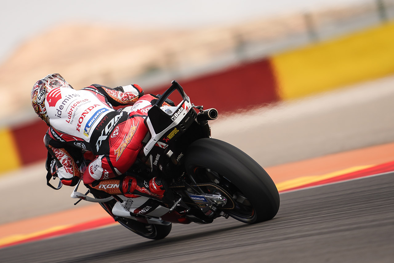 中上貴晶、ホンダ最上位もチャタリング発生「少しラインを外すとすべて失う」／第12戦アラゴンGP スプリント