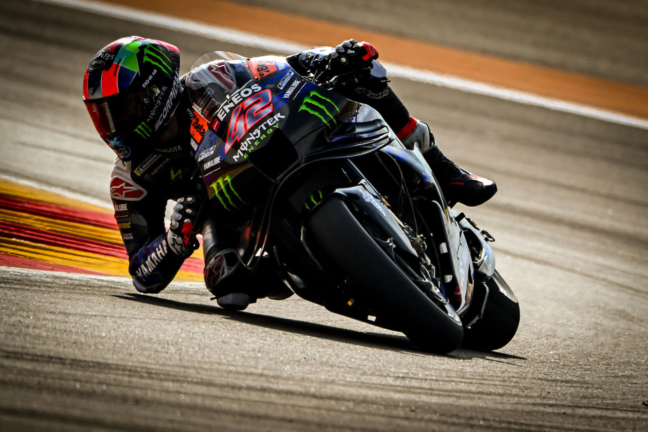 ヤマハ、クアルタラロがポイント獲得「好スタートでチャンスを掴んだ」／第12戦アラゴンGP スプリント