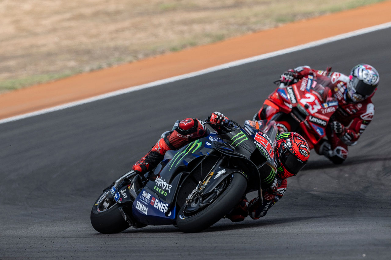 ヤマハ、クアルタラロがポイント獲得「好スタートでチャンスを掴んだ」／第12戦アラゴンGP スプリント