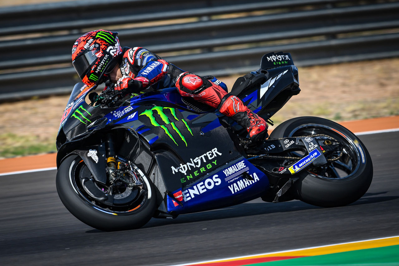 ヤマハ、クアルタラロがポイント獲得「好スタートでチャンスを掴んだ」／第12戦アラゴンGP スプリント