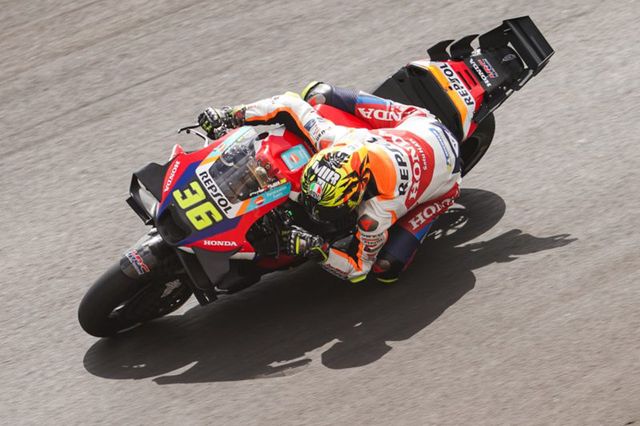 ホンダ、複雑な路面状況に苦戦「4周目からリアの振動が激しくなった」／第12戦アラゴンGP スプリント