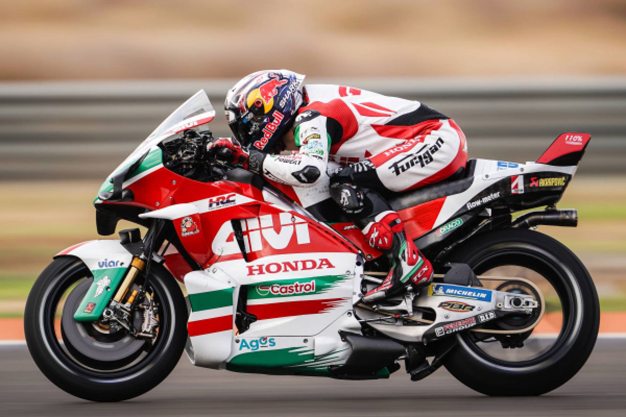 ホンダ、複雑な路面状況に苦戦「4周目からリアの振動が激しくなった」／第12戦アラゴンGP スプリント