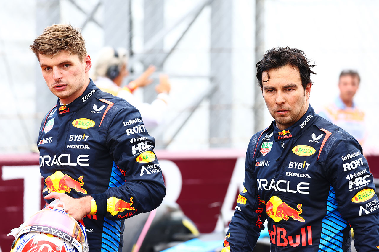 2024年F1第16戦イタリアGP　マックス・フェルスタッペンとセルジオ・ペレス（レッドブル）