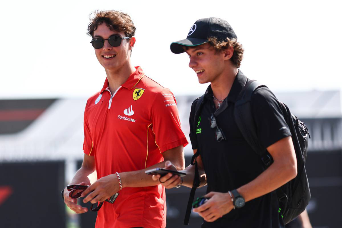 2024年F1第16戦イタリアGP　オリバー・ベアマンとアンドレア・キミ・アントネッリ