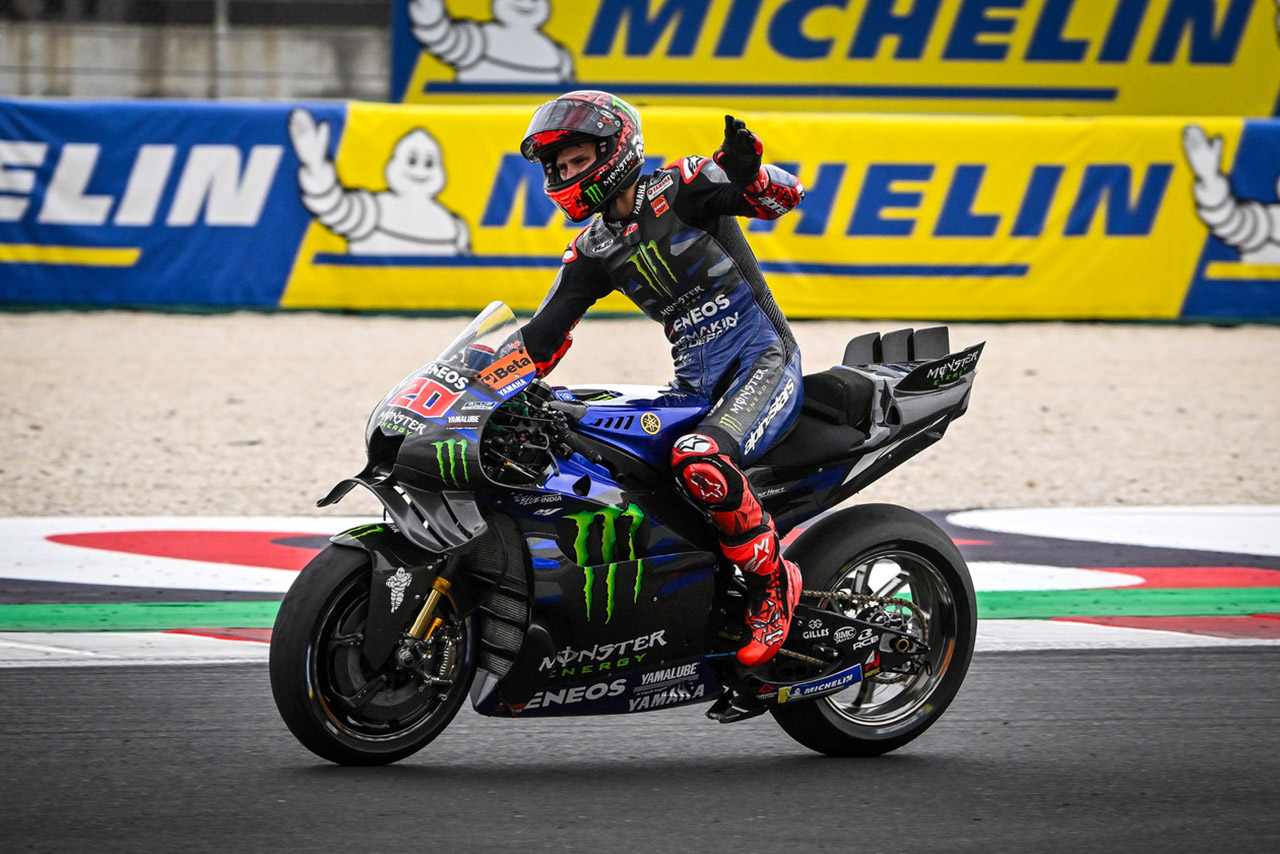 2台異なる戦略をとったヤマハ、クアルタラロに軍配が上がる「かなり真剣にマシン交換を考えた」／第13戦サンマリノGP