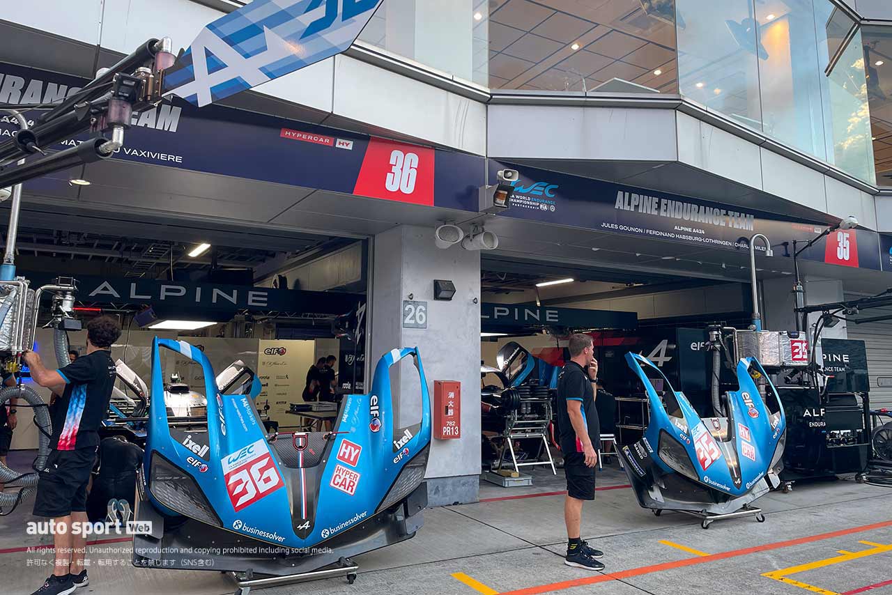 【2024WEC富士設営日の様子】