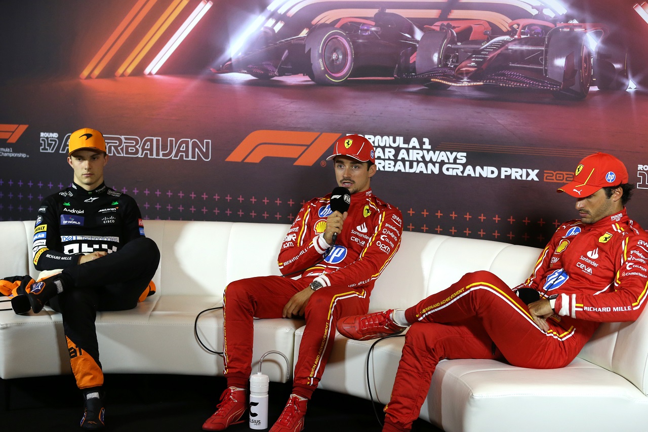 2024年F1第17戦アゼルバイジャンGP予選トップ3記者会見