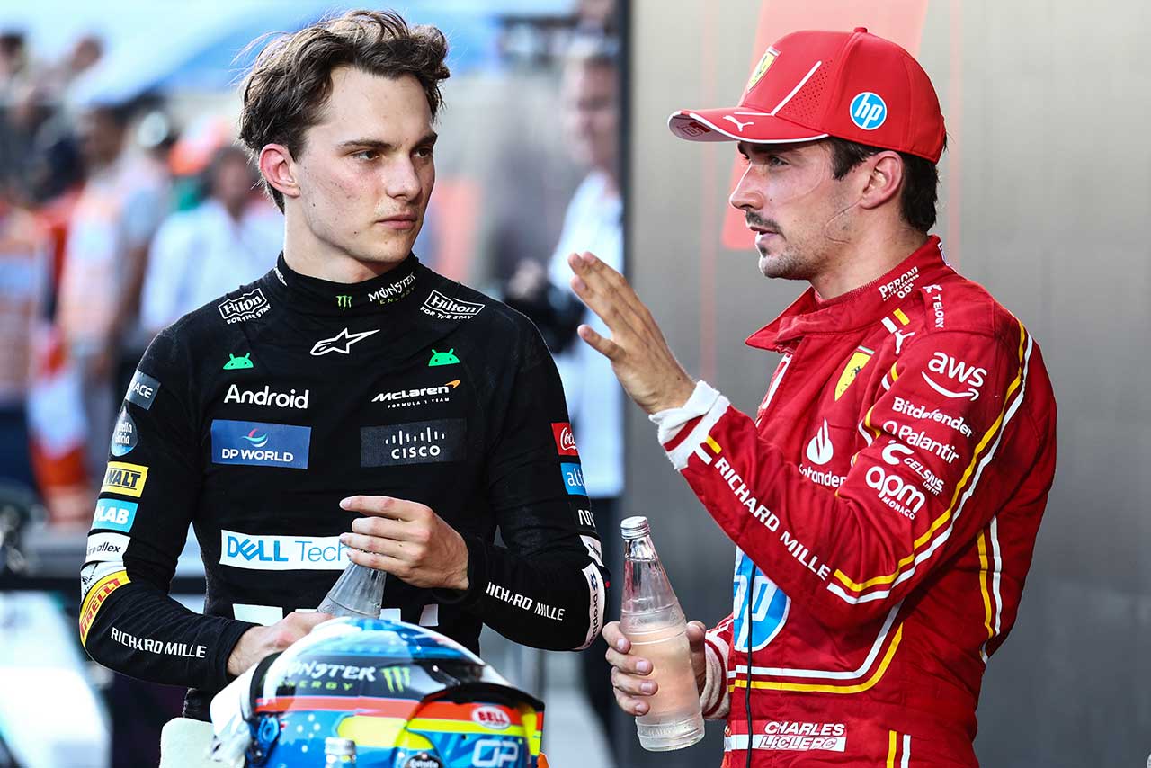 オスカー・ピアストリ（マクラーレン）＆シャルル・ルクレール（フェラーリ）