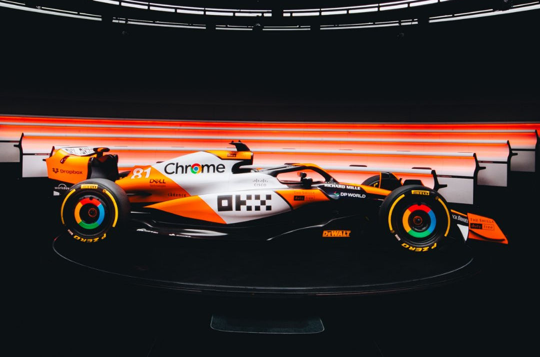 スペシャルカラーリングが施されたマクラーレンMCL38