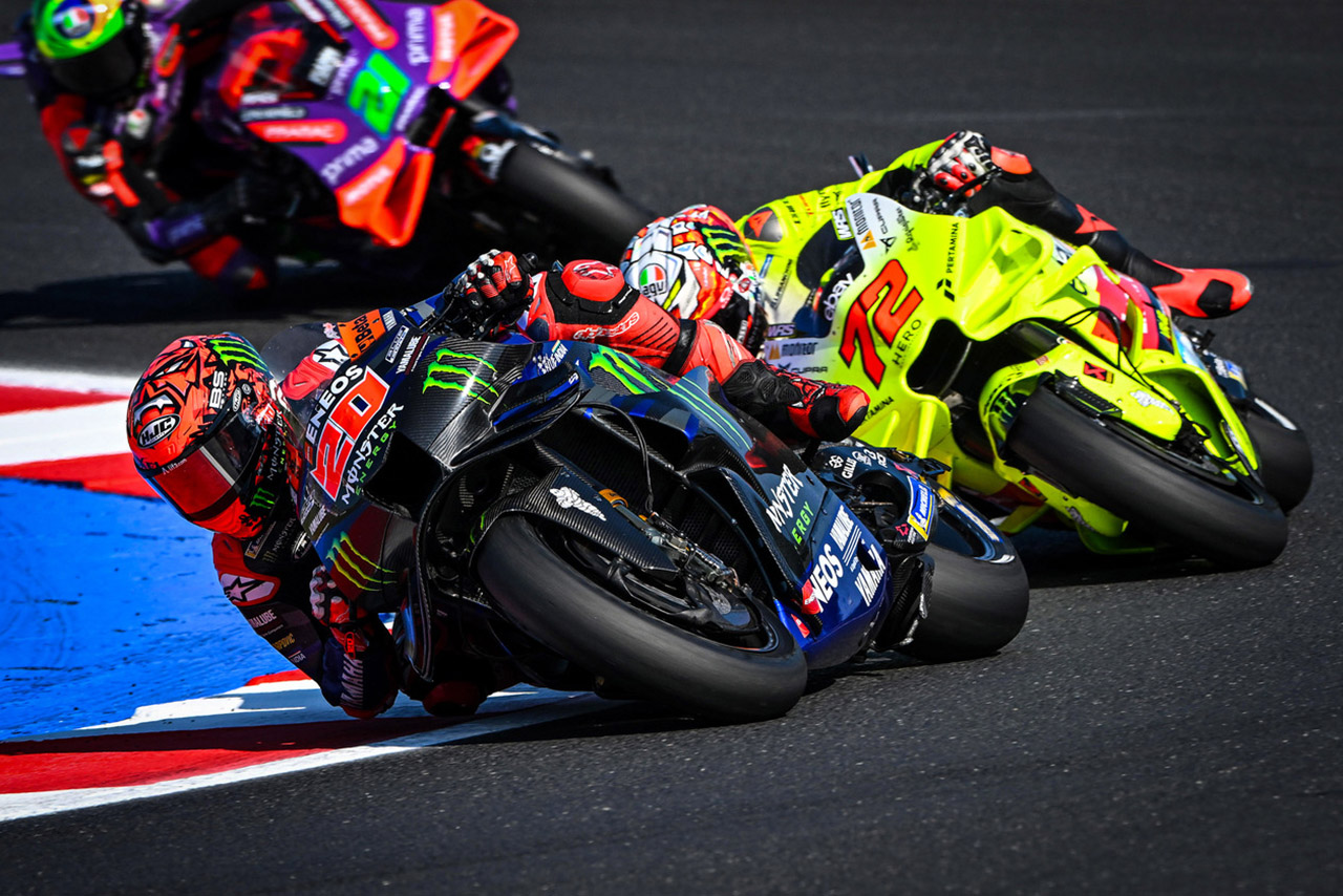 クアルタラロ、ゴール目前に燃料切れになるも「間違いなく今季最高のレース」とご満悦／第14戦エミリア・ロマーニャGP 決勝