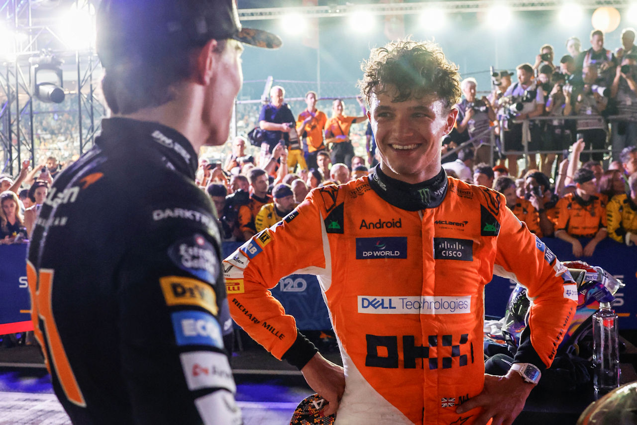 ランド・ノリス（マクラーレン）が優勝、オスカー・ピアストリ（マクラーレン）が3位獲得