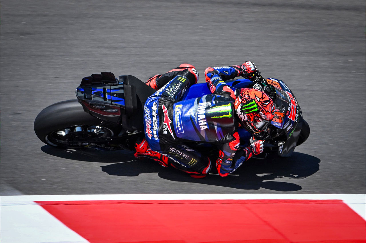6番手スタートも接触し入賞逃す。クアルタラロ「明日もTOP6を狙える」／第15戦インドネシアGP