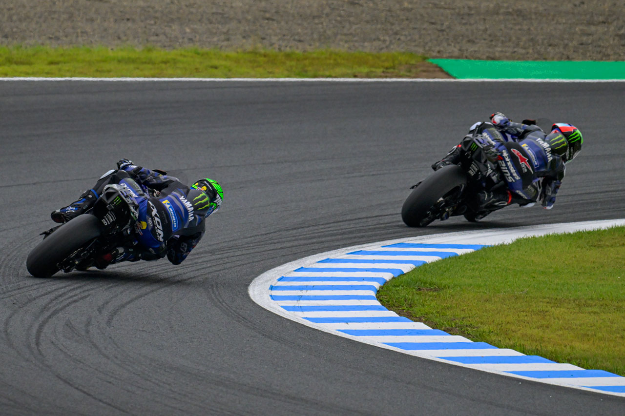 リヤグリップに問題抱えるヤマハ。「上位にはほど遠いけど改善が見られた」と解決への糸口か／第16戦日本GP